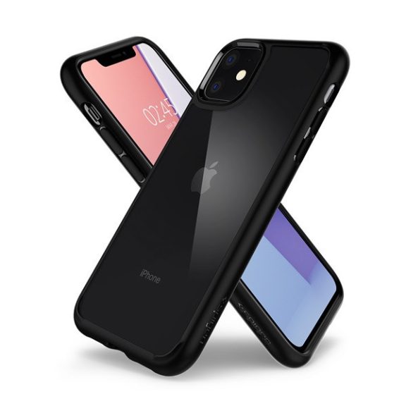 Spigen Ultra Hybrid Apple iPhone 11 tok, Matte Black, fekete