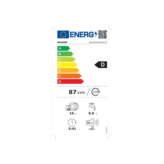 SHARP QW-NA1FF45DW-EU Mosogatógép