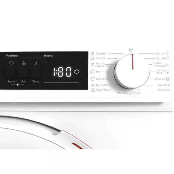 SHARP ES-NFA612DWB-EE Elöltöltős keskeny mosógép