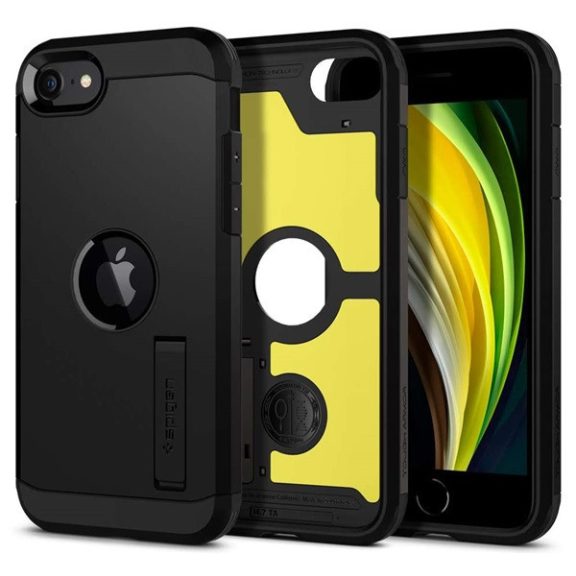 Spigen Tough Armor Apple iPhone SE 2022 / 2020 tok, Black, fekete