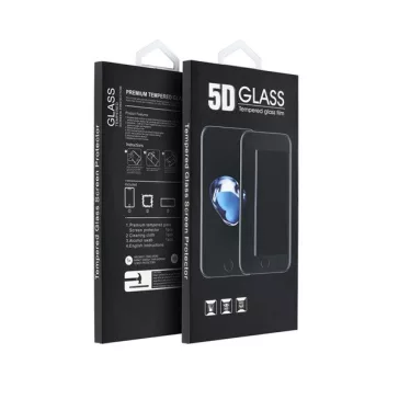   Xiaomi Redmi Note 8, 5D Full Glue hajlított tempered glass kijelzővédő üvegfólia, fekete