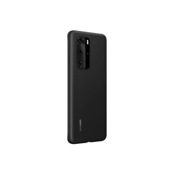 Huawei P40 Silicone Cover, gyári szilikon tok, fekete