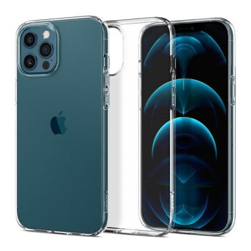   Spigen Liquid Crystal Apple iPhone 12 / 12 Pro tok, Crystal Clear, átlátszó