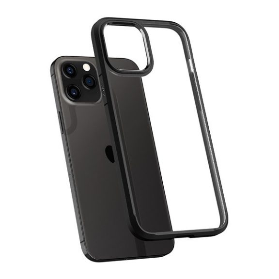 Spigen Ultra Hybrid Apple iPhone 12 / 12 Pro tok, Matte Black, fekete