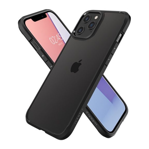 Spigen Ultra Hybrid Apple iPhone 12 / 12 Pro tok, Matte Black, fekete