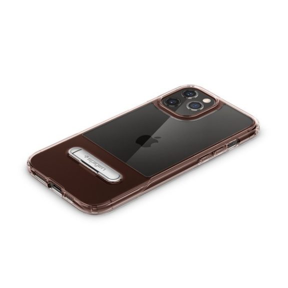 Spigen Slim Armor Essential Apple iPhone 12 Pro Max tok, Rose Crystal, átlátszó