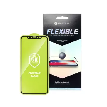   Apple iPhone 12 mini, 5D Full Glue Nano teljes kijelzős üvegfólia, fekete