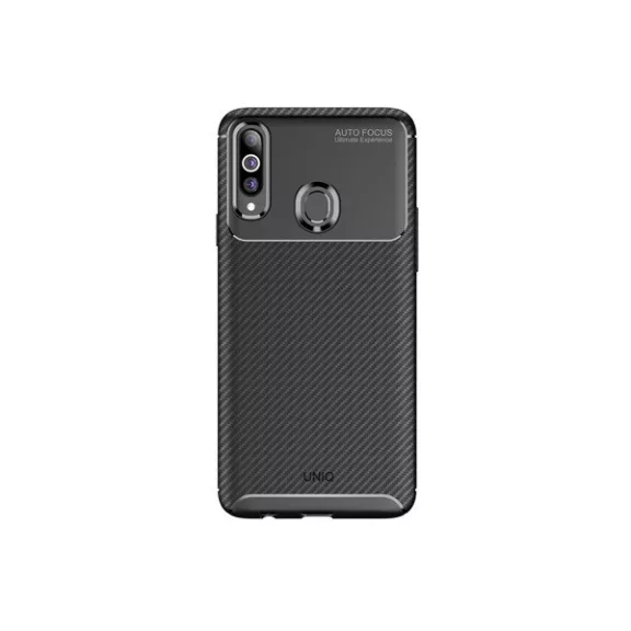 Uniq Hexa Samsung Galaxy A20S, szilikon tok, fekete