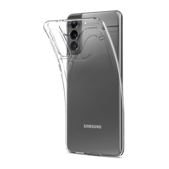 Spigen Crystal Flex Samsung G996 Galaxy S21+ tok, Crystal Clear, átlátszó