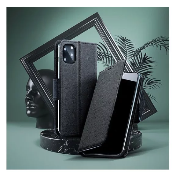 Fancy Samsung A526 Galaxy A52/A52s flip tok, fekete