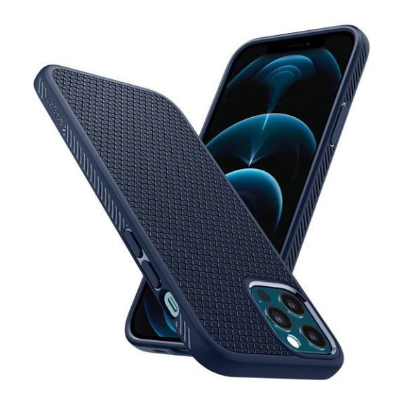 Spigen Liquid Air Apple iPhone 12/12 Pro tok, Navy Blue, kék