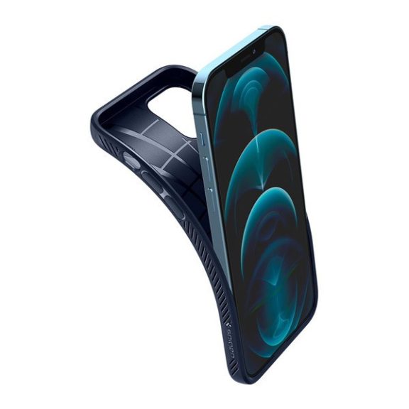 Spigen Liquid Air Apple iPhone 12/12 Pro tok, Navy Blue, kék