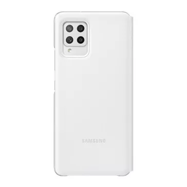   Samsung Galaxy A42 LED View Cover, gyári flip tok, fehér, EF-EA426PWE