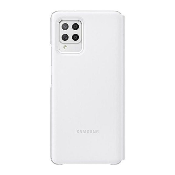 Samsung Galaxy A42 LED View Cover, gyári flip tok, fehér, EF-EA426PWE