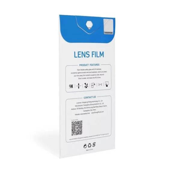 Apple iPhone X/Xs Nano flexibilis kamera védőfólia