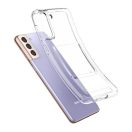 Spigen Crystal Slot Samsung Galaxay S21+ tok kártyatartóval, Crystal Clear, átlátszó