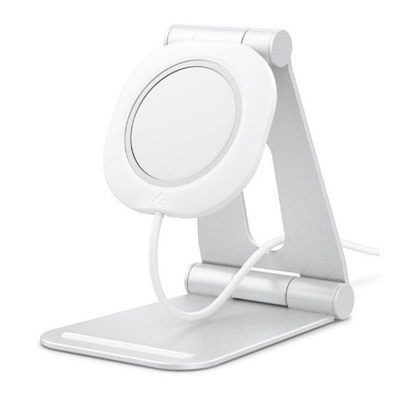 Spigen MagFit MagSafe töltőpad tartó állvány, fehér