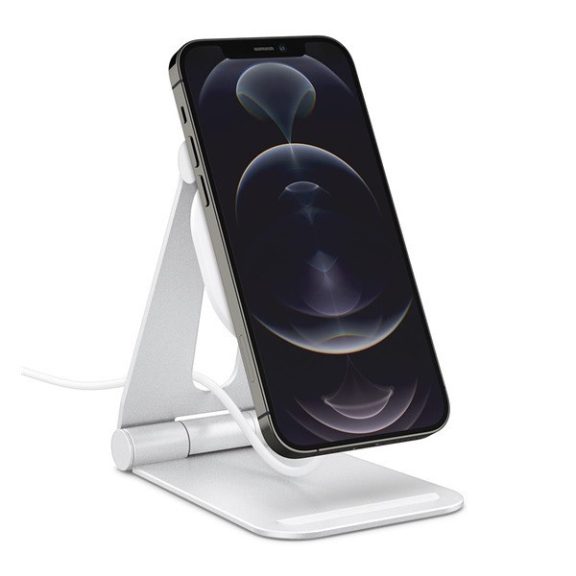 Spigen MagFit MagSafe töltőpad tartó állvány, fehér