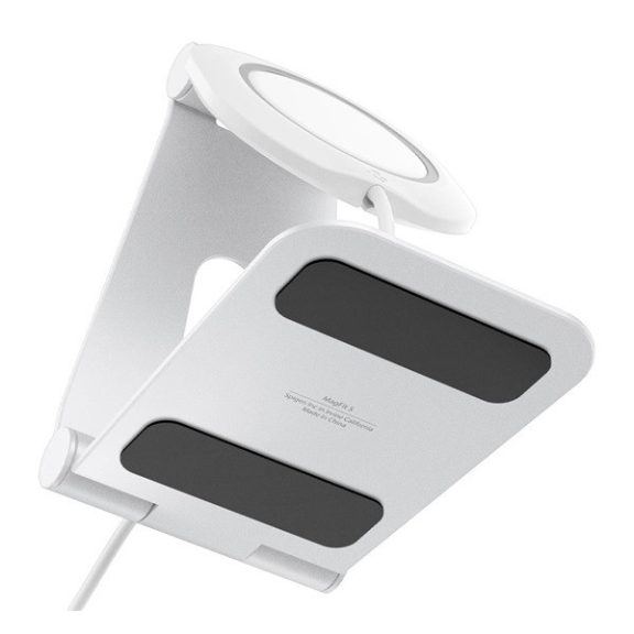 Spigen MagFit MagSafe töltőpad tartó állvány, fehér