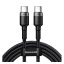 Baseus Cafule USB-C / USB-C töltő- és adatkábel, PD2.0, 2m, szürke/fekete