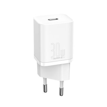 Baseus Super-Si gyorstöltő adapter 30W, fehér