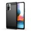 Forcell Carbon hátlap tok Xiaomi Redmi Note 10 5G , fekete