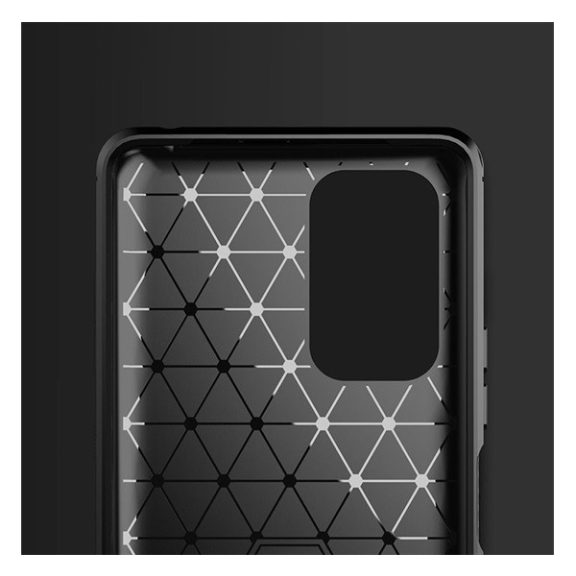 Forcell Carbon hátlap tok Xiaomi Redmi Note 10 5G , fekete