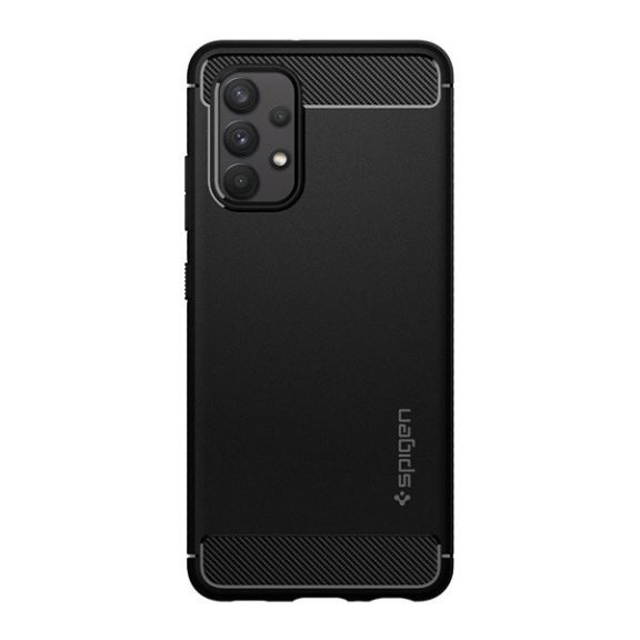 Spigen Rugged Armor Samsung Galaxy A32 5G tok, Matte Black, fekete