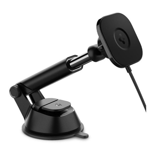 Spigen OneTap Pro ITS35W mágneses Magsafe autós tartó vezeték nélküli wireless gyorstöltővel, műszerfalra