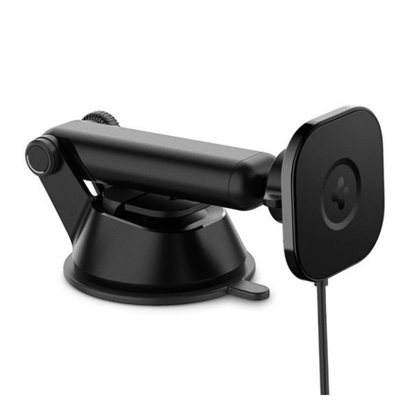 Spigen OneTap Pro ITS35W mágneses Magsafe autós tartó vezeték nélküli wireless gyorstöltővel, műszerfalra