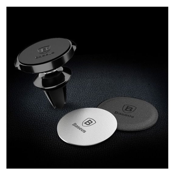 Baseus Suit lapmágnes mágneses autós tartóhoz, ezüst