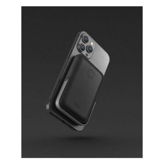 Uniq Hoveo Magsafe mágneses Power bank / külső akkumulátor, 5000mAh, szürke