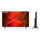 SHARP 40FH2EA FULL HD Android LED LCD Televízió