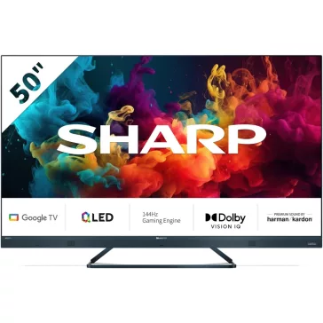   SHARP 50FQ5EG UHD 4K 144Hz Quantum Dot Sharp Google Televízió