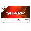SHARP 32FH2EW HD Ready Android LCD Smart Televízió, fehér