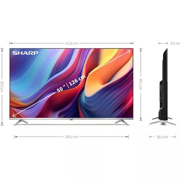 SHARP 50GP6265ES UHD 4K QLED Google Televízió