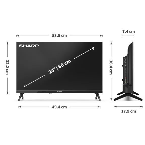 SHARP 24HA1205E 60cm-es HD Ready TV
