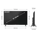 SHARP 32HA1205E Ready LED LCD Televízió