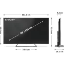 Sharp 50HP6265E Ultra HD 4K QLED Google Televízió