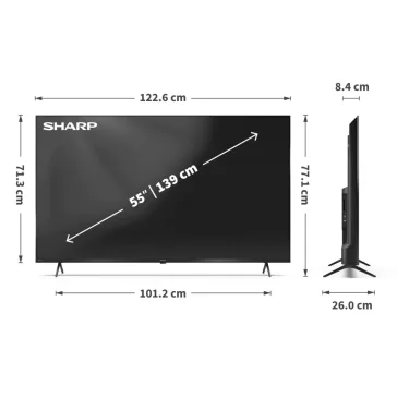 SHARP 55HP5265E Ultra HD 4K QLED Google Televízió