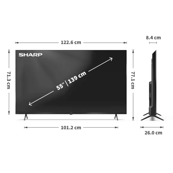 SHARP 55HP5265E Ultra HD 4K QLED Google Televízió
