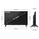 SHARP 24HF2265E HD Ready LED LCD Google Televízió
