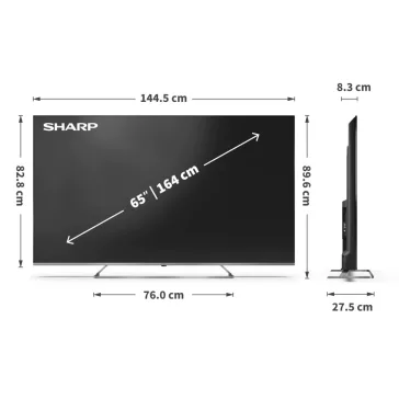 SHARP 65JP7265E Ultra HD 4K QLED MiniLED Google Televízió