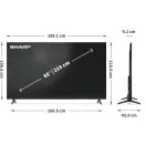 SHARP 85HP5265E 215cm-es 4K Ultra HD QLED Google TV