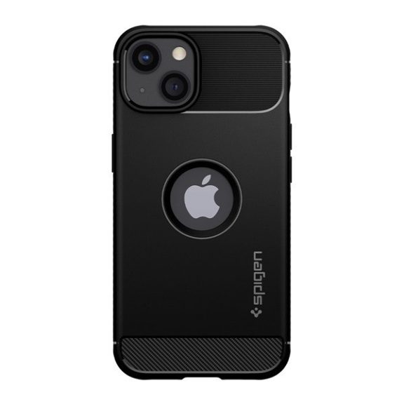 Spigen Rugged Armor Apple iPhone 13 tok, Matte Black, fekete