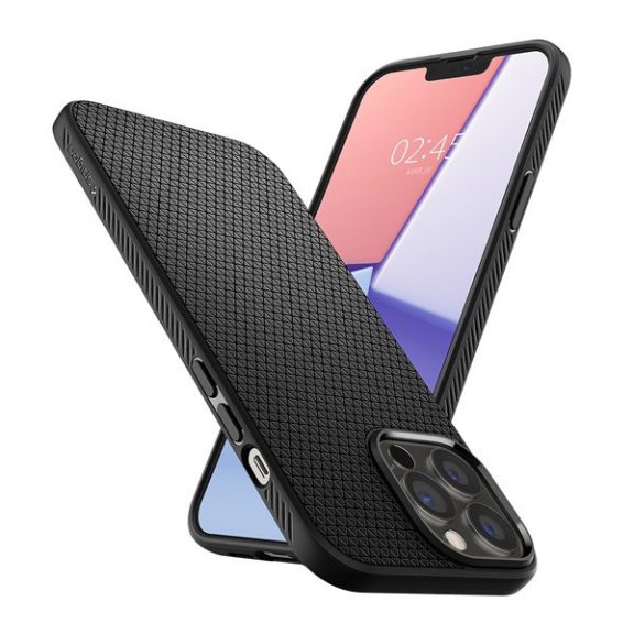 Spigen Liquid Air Apple iPhone 13 Pro tok, Matte Black, fekete