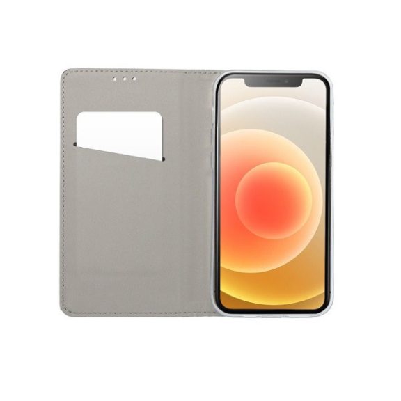 Magnet Apple iPhone 13 Pro Max mágneses flip tok, arany