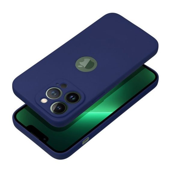 Forcell Soft Apple iPhone 13 Pro szilikon tok, sötét kék