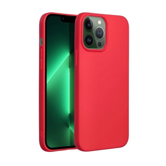 Forcell Soft Apple iPhone 13 Pro Max szilikon tok, piros