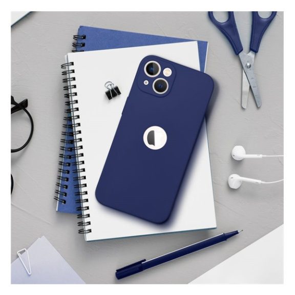 Forcell Soft Apple iPhone 13 Pro Max szilikon tok, sötét kék